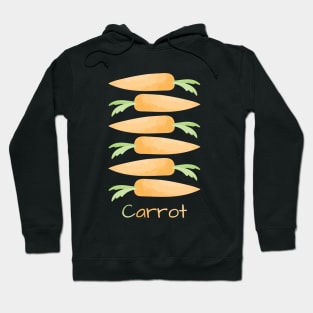 illustration carrot water color Hoodie